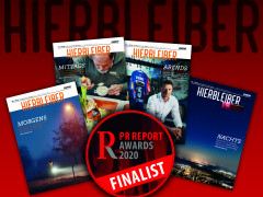 Kundenmagazin Hierbleiber für PR-Award nominiert