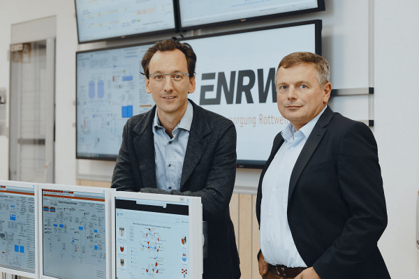 Stefan Kempf und Holger Hüneke, Geschäftsführung der ENRW